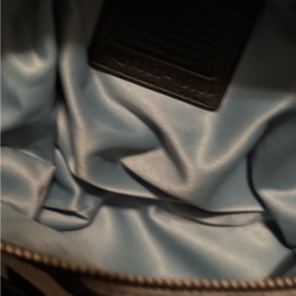 Coach Black and Gray Shoulder Bag with Signature Pattern - Picture 6 of 10